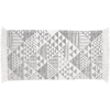  OBI pamut szőnyeg mintás fehér-szürke 60 cm x 90 cm