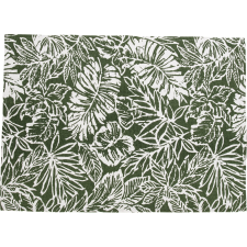  OBI pamut szőnyeg mintás zöld-fehér 60 cm x 90 cm lakástextília