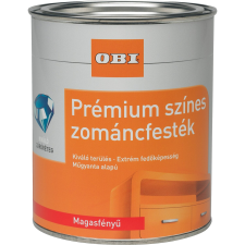 OBI Premium színes zománcfesték oldószeres ezüstszürke, magasfényű, 750 ml zománcfesték