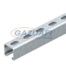 OBO 1122982 MSL4141P6000A2 Szerelősín MS4141, perforált résszélesség 22mm, 6000mm rozsdamentes acél villanyszerelés