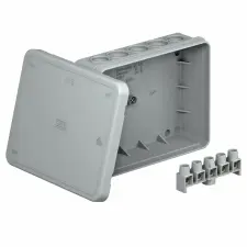 OBO 2000414 A 18 5 Leágazódoboz sorkapocsléccel 125x100x38mm világosszürke IP55 polietilén villanyszerelés