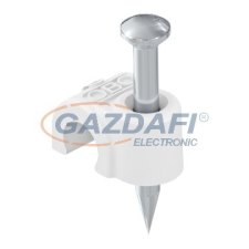 OBO 2225417 2006 25 RW Iso Nagel-Clip 6mm, L25 hófehér polipropilén villanyszerelés
