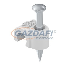OBO 2228300 2018 40 LGR Iso Nagel-Clip 18mm, L40 világosszürke polipropilén villanyszerelés