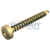 OBO 3195236 4758 4.0X25 Golden-Sprint Csavar D-fejű, +/- horonnyal 4x25mm acél galvanikusan horganyzott, sárgára passziválva