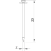 OBO 3360237 500 23 Impu Acélszeg edzett 2x23mm acél felületkezelés nélkül