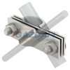 OBO 5001672 2760 25 V4A Csatlakozóbilincs kör- és laposvezetőhöz 25mm rozsdamentes acél