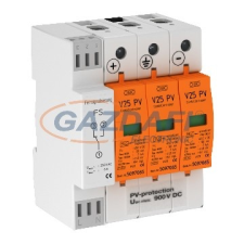 OBO 5097448 V25-B+C 3PHFS900 Combicontroller V25 hárompólusú, napelemes rendszere, 900V DC villanyszerelés