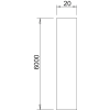 OBO 5408148 101 20-6000 Szigetelőrúd 6000mm üvegszálas-erősítésű műanyag