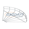 OBO 6001947 GRB 90 530 G 90°-Os Ív Rácsos Kábeltálcához 55x300mm galvanikusan horganyzott acél