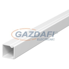 OBO 6025153 WDK20020CW Fali És Mennyezeti Csatorna fenékperforálással 20x20x2000mm krémfehér PVC villanyszerelés