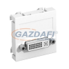 OBO 6104730 MTG-DVI S RW1 Modul 45 Dvi Csatlakozó Aljzat Hüvely csavaros rögzítéssel 45x45mm hófehér polikarbonát