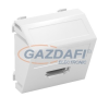 OBO 6104814 MTS-HD S RW1 Modul 45 Hdmi Csatlakozó Aljzat Hüvely csavaros rögzítéssel 45x45mm hófehér polikarbonát