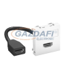 OBO 6104826 MTG-HD F RW1 Modul 45 Hdmi Csatlakozó Aljzat kábellel hüvely-hüvely 45x45mm hófehér polikarbonát