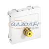 OBO 6104994 MTG-R F RW1 Modul 45 Rca Csatlakozóaljzat egyes hüvely-hüvely 45x45mm hófehér polikarbonát