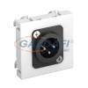 OBO 6105222 MTG-X3M L RW1 Modul 45 3 Pólusú Xlr Csatlakozó Aljzat dugó egyenes csatlakozás 45x45mm hófehér polikarbonát
