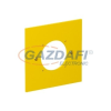 OBO 6109839 VH-P7 Fedlap VH, 38 x 38 mm rögzítési mérettel rendelkező szerelvény beépítéshez 95x95mm sárga poliamid