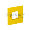 OBO 6109840 VH-P4 Fedlap VH, Modul45 szerelvény beépítéséhez, egyes 95x95mm sárga poliamid