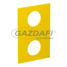 OBO 6109879 VHF-P8 Fedlap 2x dugaljhoz 38x38 160x105x3mm sárga PVC villanyszerelés