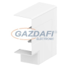 OBO 6113092 GK-FH53100LGR Lapos Sarokelem takarólelem 142x142x56mm világosszürke Polikarbonát/Akrilnitril-butadién-sztirol