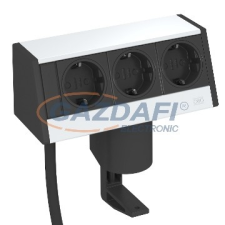 OBO 6116936 DB-1B3 D3S Deskbox Kábellel rögzítővel eloxált alumínium villanyszerelés