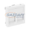 OBO 6119206 DTG-2A AL1 Adatátviteli Csatlakozó 2 db A típusú csatlakozó modulhoz 45x45mm festett alumínium polikarbonát