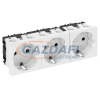 OBO 6120050 STD-D0 SWGR3 Csatlakozóaljzat 0°, Hármas védőérintkezős 250V, 10/16A szürkésfekete polikarbonát
