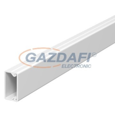 OBO 6150764 WDK10020RW Fali És Mennyezeti Csatorna fenékperforálással 10x20x2000mm hófehér PVC villanyszerelés
