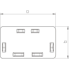 OBO 6162878 WDK HE60150CW Véglezáróelem 60x150mm krémfehér PVC