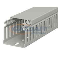 OBO 6178314 LKV 50050 Vezetékrendező Csatorna 50x50x2000mm kőszürke PVC villanyszerelés