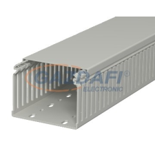 OBO 6178328 LKV 75100 Vezetékrendező Csatorna 75x100x2000mm kőszürke PVC villanyszerelés