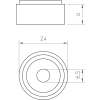 OBO 6178540 AH1 Távtartó H=12mm szürke PVC
