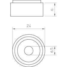 OBO 6178540 AH1 Távtartó H=12mm szürke PVC villanyszerelés