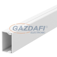 OBO 6191045 WDK20035RW Fali És Mennyezeti Csatorna fenékperforálással 20x35x2000mm hófehér PVC villanyszerelés