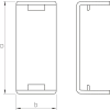 OBO 6193596 WDK HS60110RW Toldásponti Takaró Elem WDK 60110-hez 62x113x18mm hófehér PVC