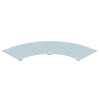 OBO 6231497 WDBRL 90 50 FS Fedél 90°-Os Sarokidomhoz (nagyfesztávú 110-es és 160-as rendszerhez) B=500mm szalaghorganyzott acél