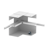OBO 6277440 GS-AI70130RW Belső Könyök előszerelt aszimmetrikus 70x130mm hófehér acél