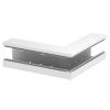 OBO 6277510 GS-AA90130RW Külső Könyök aszimmetrikus 90x130mm hófehér acél