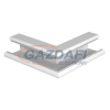 OBO 6282710 GEK-SA110133P Külső Sarok aszimmetrikus 133x110mm hófehér acél
