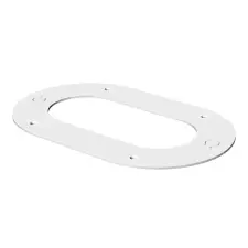 OBO 6290260 WAG70140O Mennyezeti Takarólemez zárva 211x129,5mm hófehér acél villanyszerelés