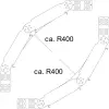 OBO 7079605 RGBV 660 FT Csuklós Sarokelem függőleges 60x600mm merítetten tűzihorganyzott acél