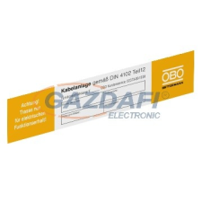 OBO 7205423 KS-E DE Jelölőtábla funkciótartáshoz 250x43mm PVC villanyszerelés