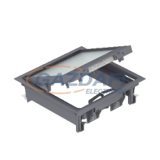 OBO 7405146 GES4-2U10T 9011 Szerelvénybeépítő Egység univerzális grafitszürke poliamid villanyszerelés