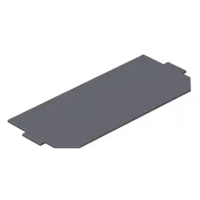 OBO 7407588 LPA GB2 Takarólemez 165x76mm grafitszürke PVC villanyszerelés