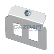 OBO 7407792 MTM 2F Tartólap 2 x F tip. kivágáselrendezés rozsdamentes acél villanyszerelés