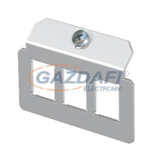 OBO 7407828 MTM 3C Tartólap 3 x C tip. kivágáselrendezés rozsdamentes acél villanyszerelés
