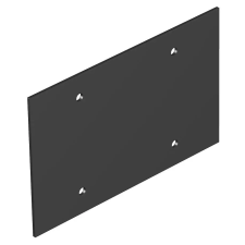 OBO 7408116 T12L P02S 9011 Fedlap 142x88mm grafitszürke PVC villanyszerelés