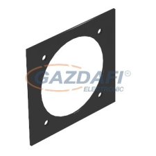 OBO 7408204 T12L P7S 9011 Fedlap CEE, T12L-hez 94.5x88mm grafitszürke PVC villanyszerelés
