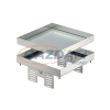 OBO 7409060 RKN2 UZD3 4VS25 Négyzetes Kazetta zárt 200x200mm rozsdamentes acél