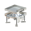 OBO 7409210 RKSN2 4 VS 25 Négyzetes Kazetta kábelkivezetéssel 200x200mm rozsdamentes acél