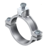 OBO Bettermann 5050081 - 950 Z 3/4 Földelő csőbilincs 3/4 coll csövekhez, 25 - 28 mm befogási tartomány, felsőrész és -alsórész cink-présöntvényből
